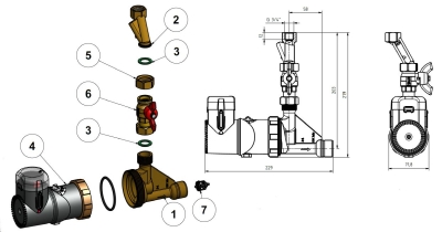 Wolf Принадлежность Модуль рециркуляции BSP-ZP-3 для модуля (станции) приготовления ГВС BSP-FW