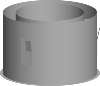 Wolf Дымоход Вкладка в стену DN160/225, из нержавеющей стали