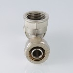 Valtec Тройник обжимной с переходом на вн. р. 20х1/2"  