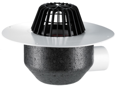 HL 64P/7 Кровельная воронка для ПВХ-мембран, горизонтальный выпуск DN75