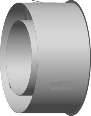 Wolf Дымоход Вкладка в стену DN200/300, из нержавеющей стали