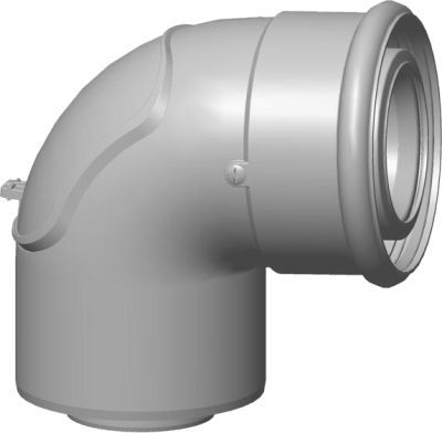 Wolf Дымоход Отвод с ревизией 87° DN60/100