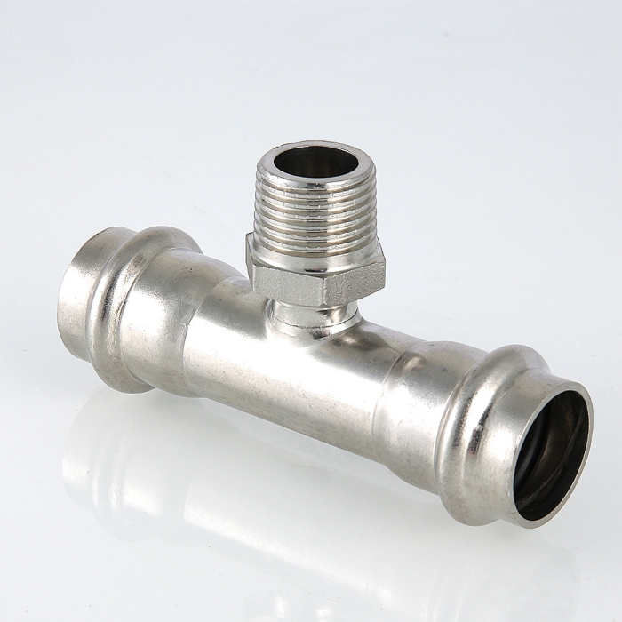 Valtec VTi.933.I.540654 Тройник с нар.р. нерж. сталь 54х1  