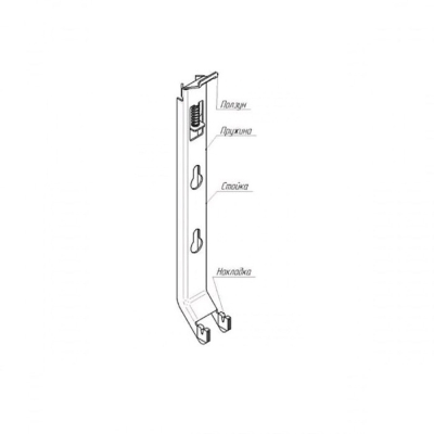 Buderus Настенный кронштейн K15.4(600), с пласт вст. H600