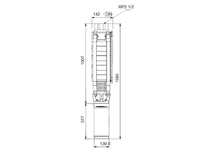 Скважинный насос Grundfos SP 17-12N (380В)  
