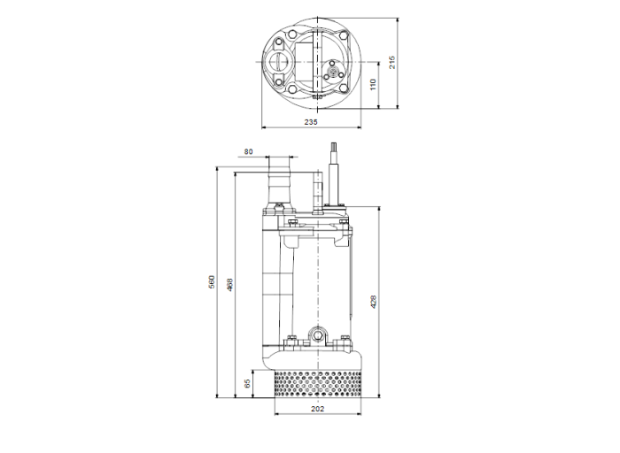 Дренажный насос Grundfos DWK O.6.80.15.5.0D.R  