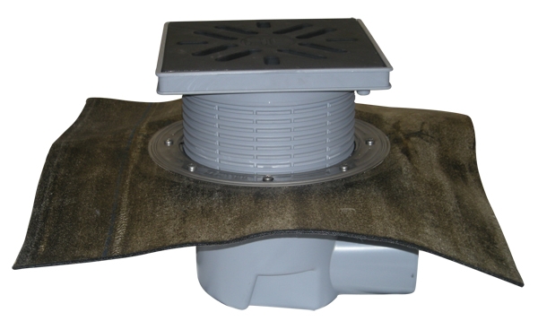 HL 615HW Трап с решеткой 226*226 мм и подрамником 260*260 мм  