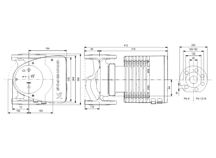 Циркуляционный насос Grundfos MAGNA1 80-100 F  