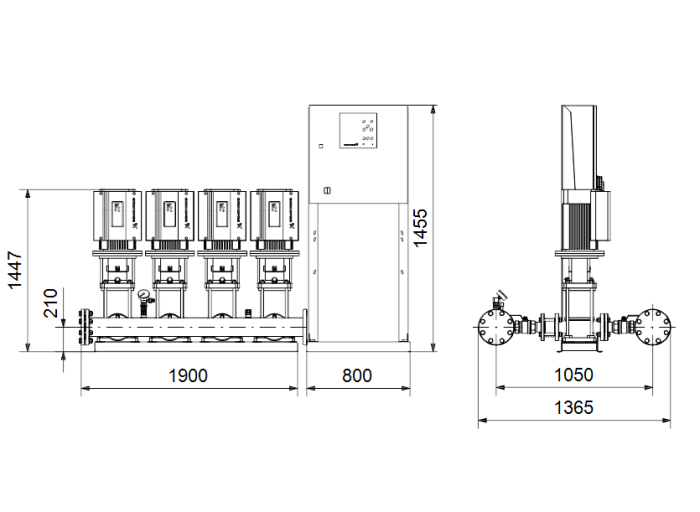 Насос для повышения давления Grundfos Hydro MPC-E 4 CRE64-3-2 50/60Hz RUS  