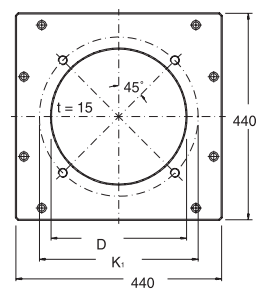 Buderus Пластина с отверстиями D195 (63008480)  
