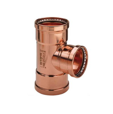 Viega Тройник пресс-В 64x42x64 медь