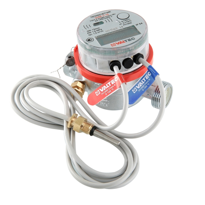 Valtec Теплосчетчик квартирный, с тахометрическим расходомером (на обратный тр.) 2,5 м3/час  