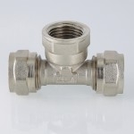 Valtec Тройник обжимной с переходом на вн. р. 32х1  