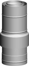 Wolf Дымоход Воздухозаборный элемент концентрической дымовой трубы DN80/125, для концентрической дым